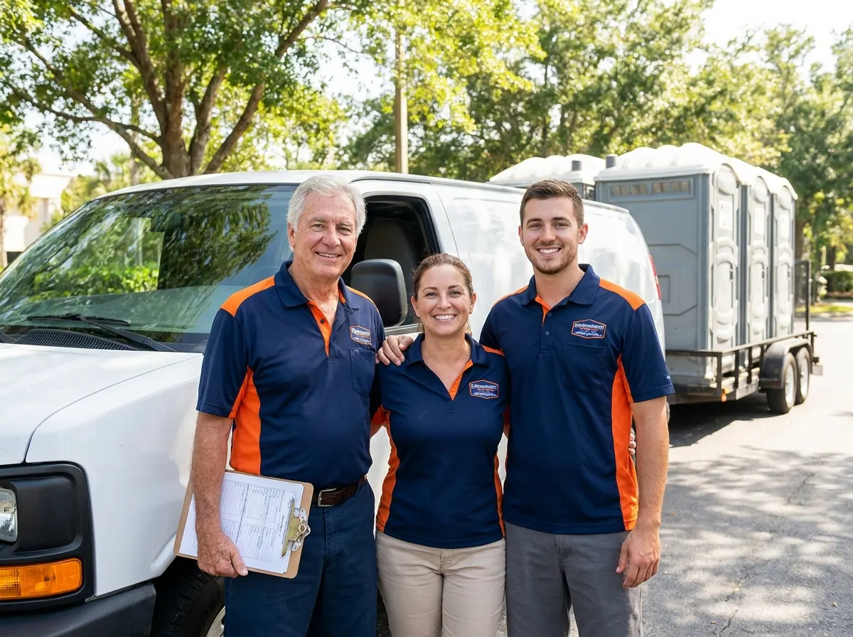 SupremePortable Porta Potty Hub portable toilet supplier team in Orlando, FL